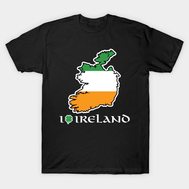 I Love Ireland T-Shirt T-Shirt by HolidayShirts